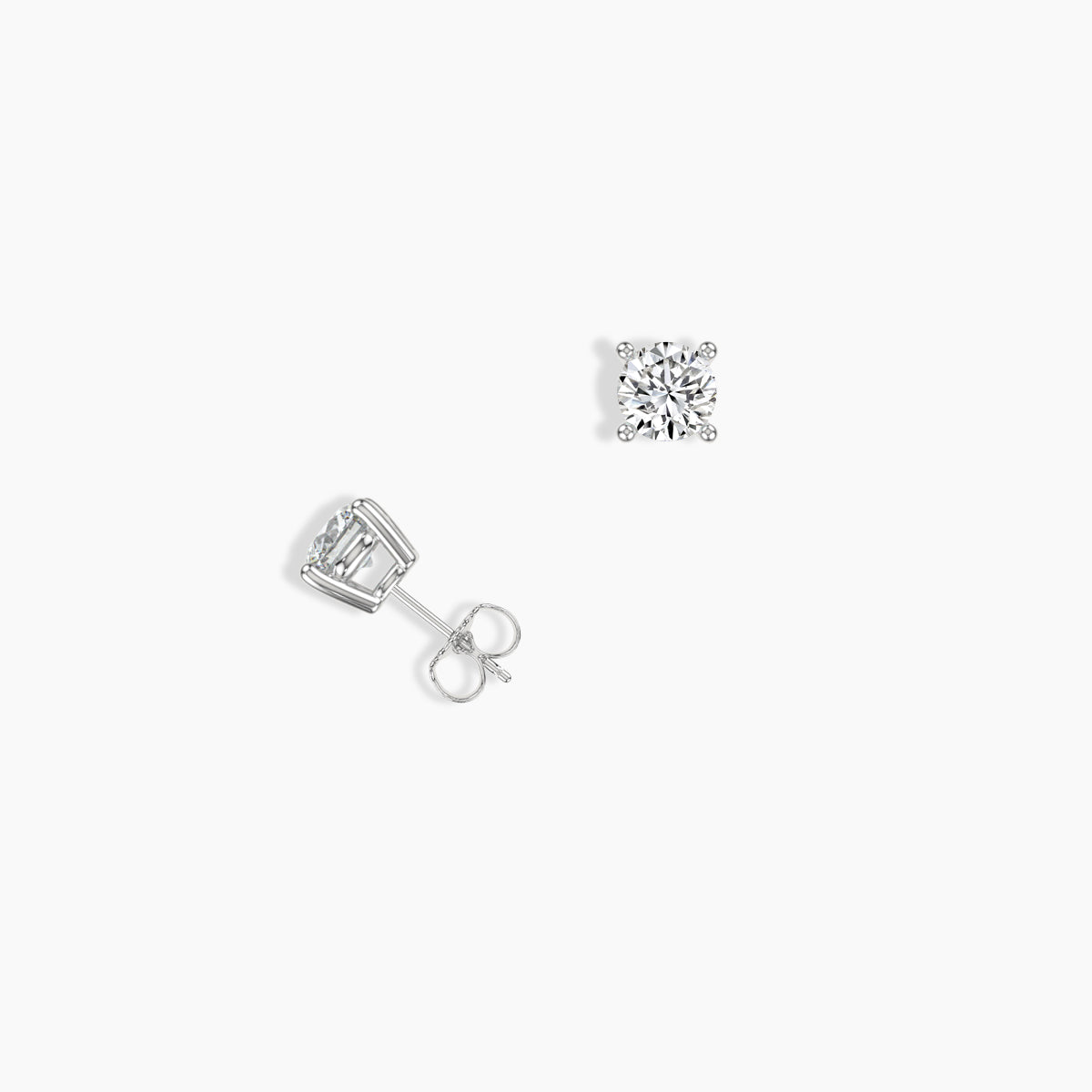 Classic Prong Studs Push Back Ring