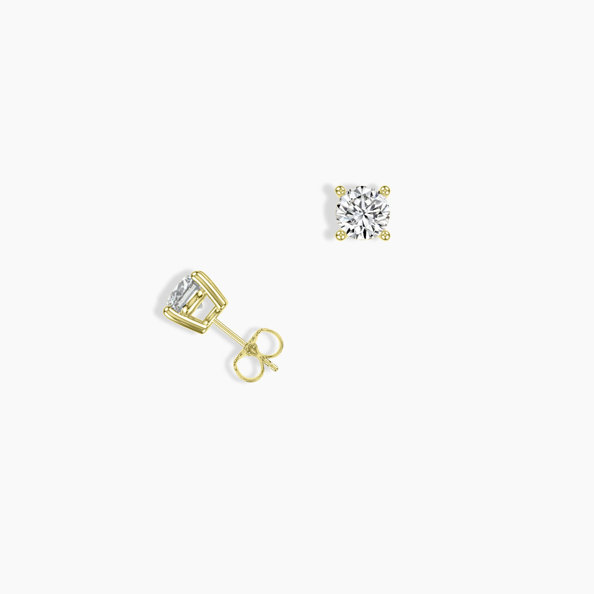 Classic Prong Studs Push Back Ring