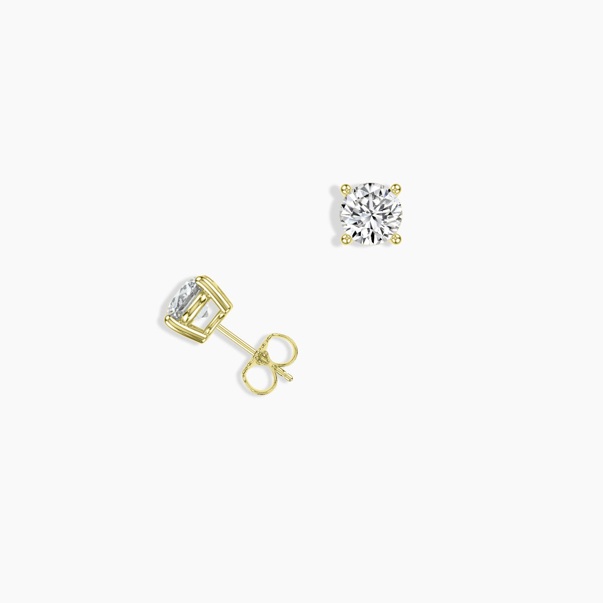 Classic Prong Studs Push Back Ring