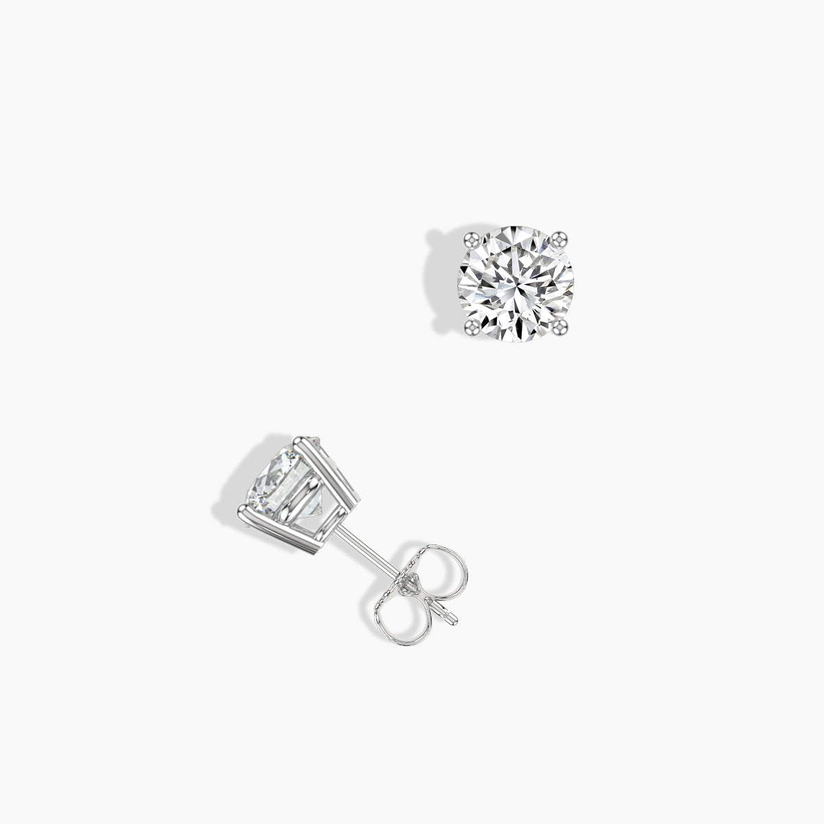 Classic Prong Studs Push Back Ring
