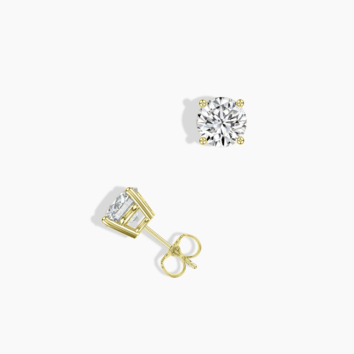 Classic Prong Studs Push Back Ring