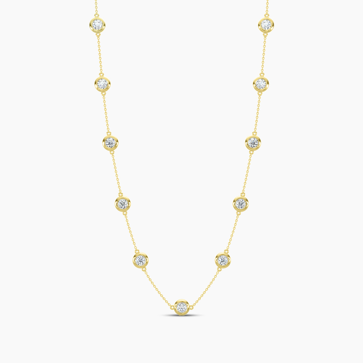 Classic Station Necklace Stones