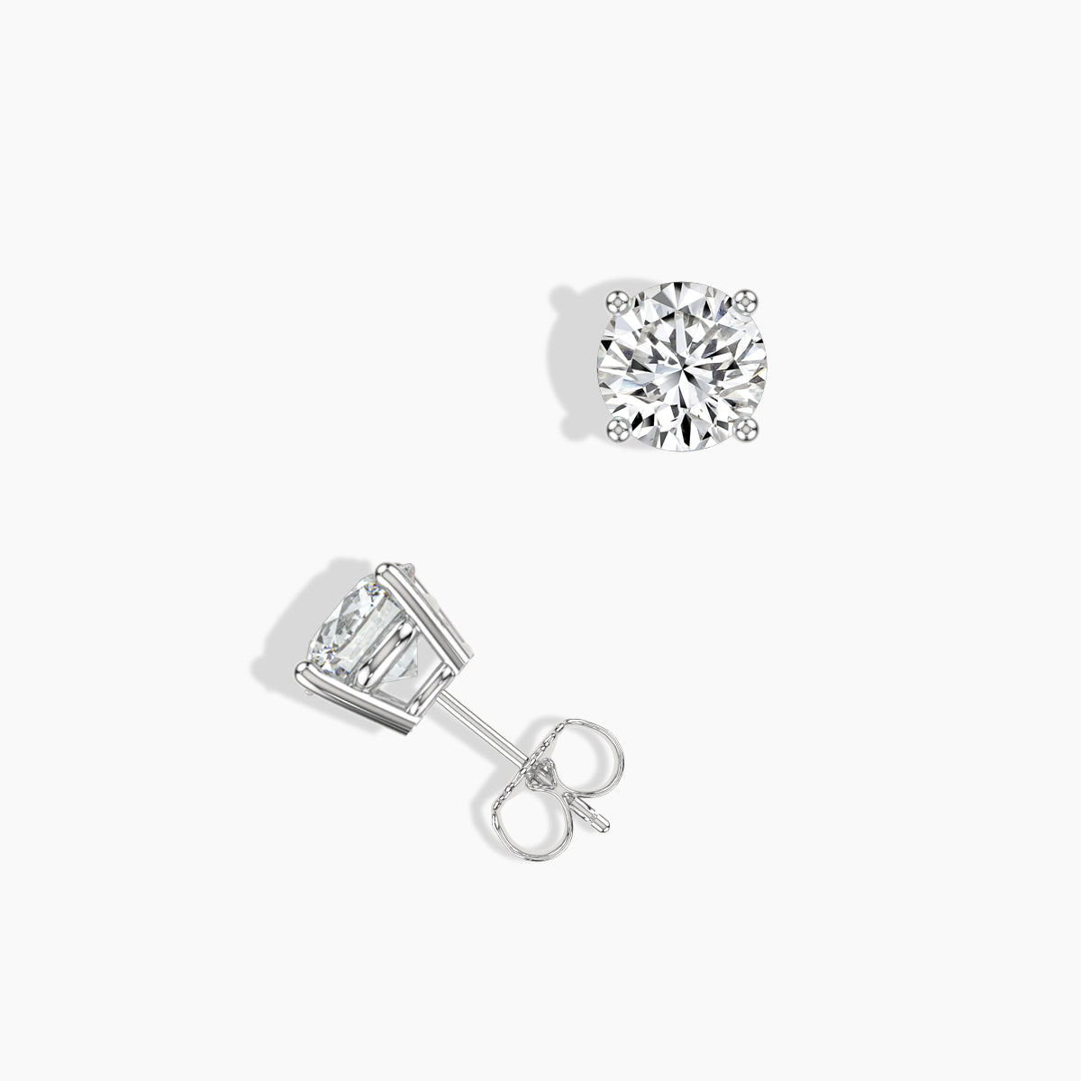 Classic Prong Studs Push Back Ring