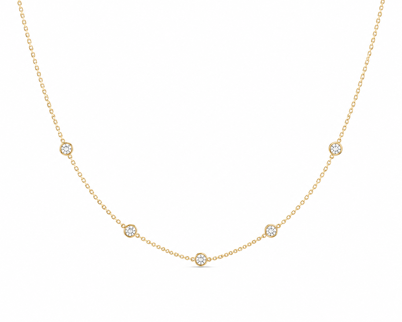 Diamond Station Necklace