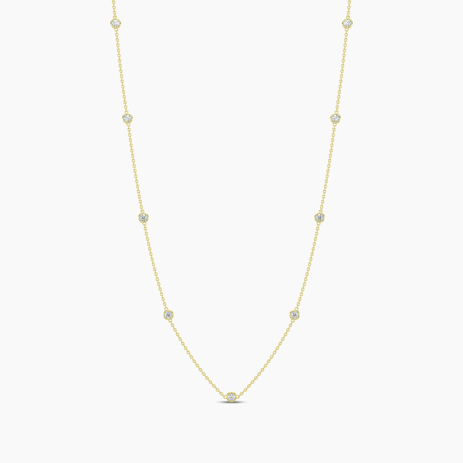 Classic Station Necklace Stones
