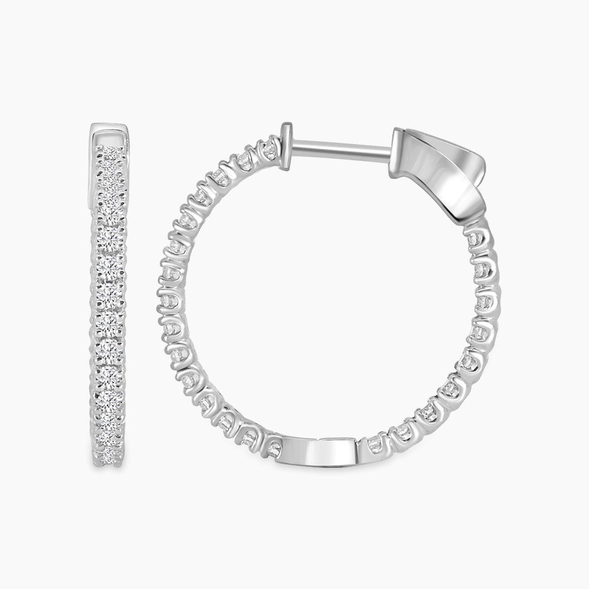 In Out Hoops Shape Ring