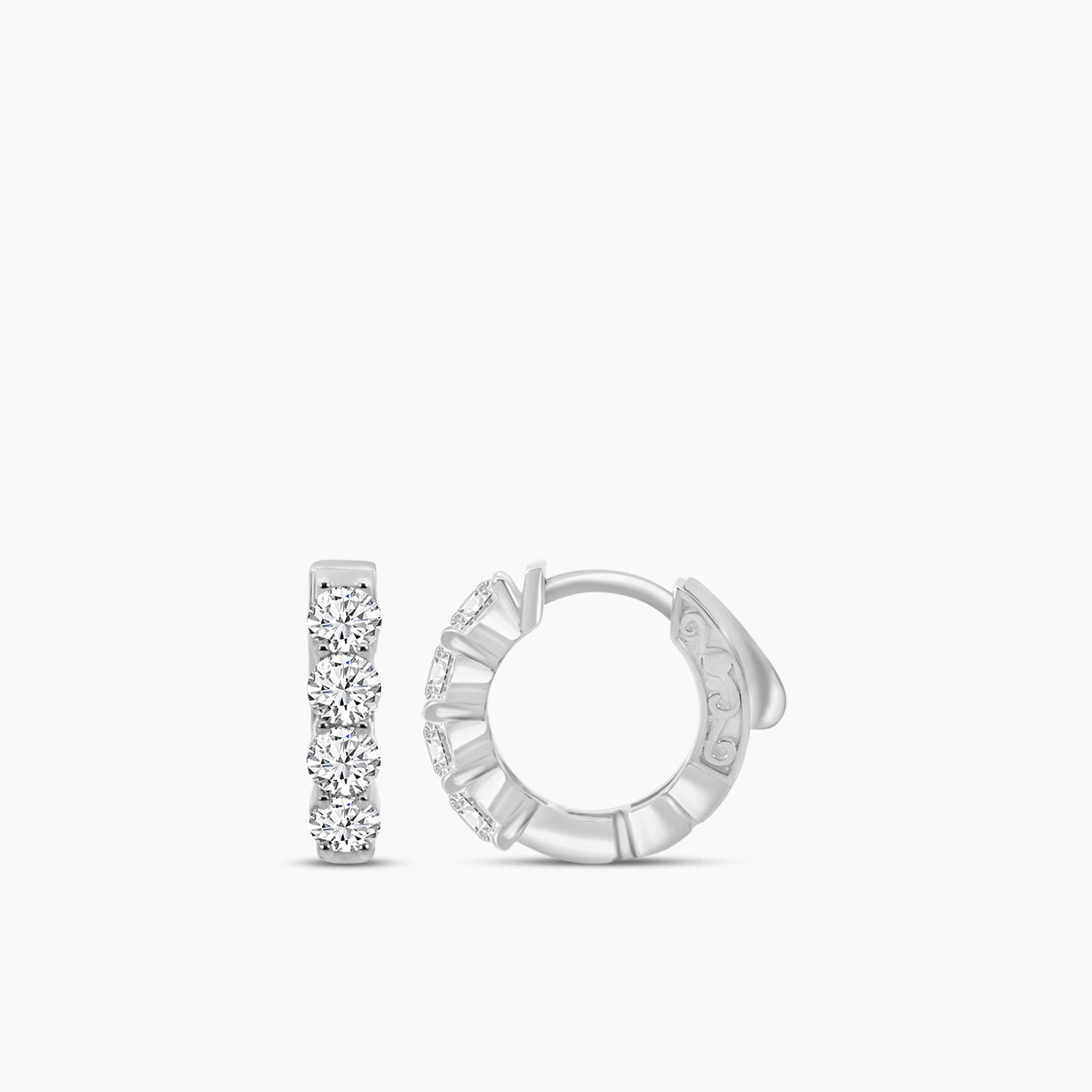 Lab Grown Shape Earring Huggies