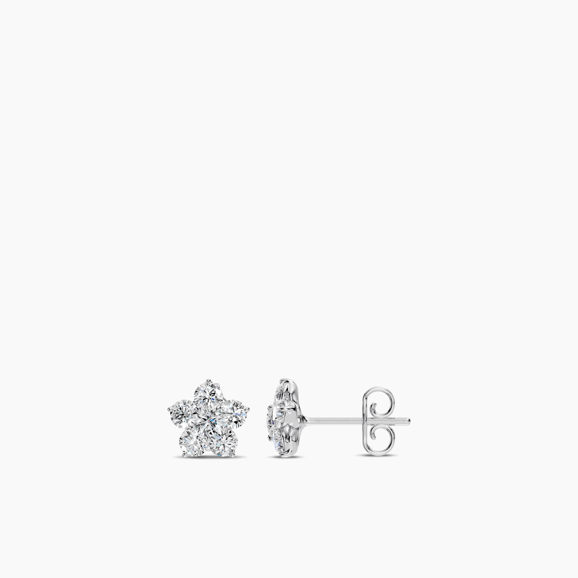 Lab Grown Astra Floral Earring
