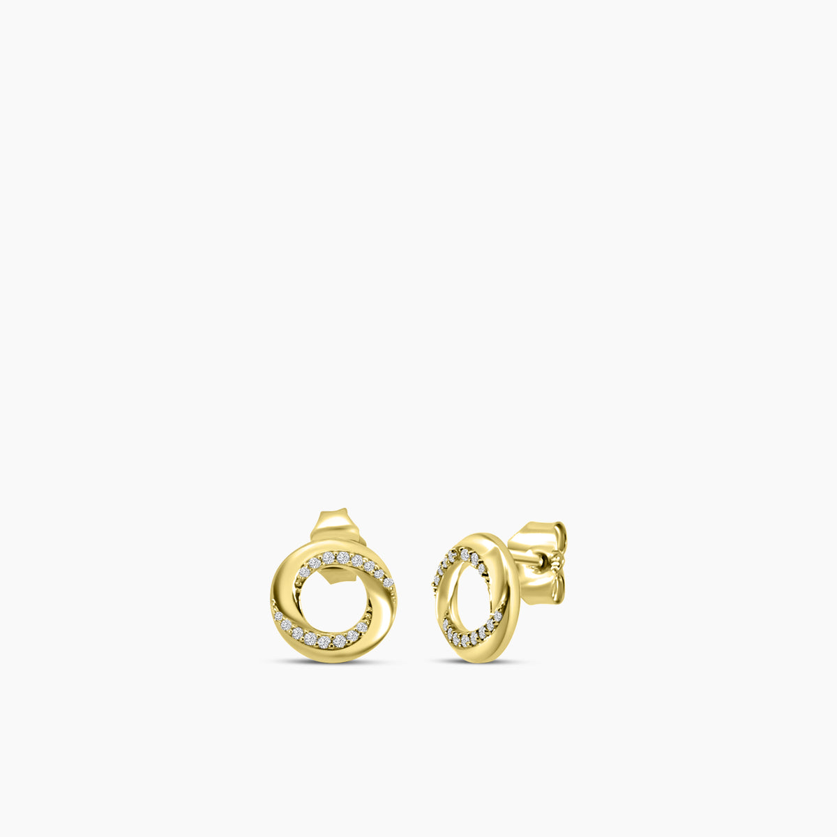 Circle Earrings Push Back