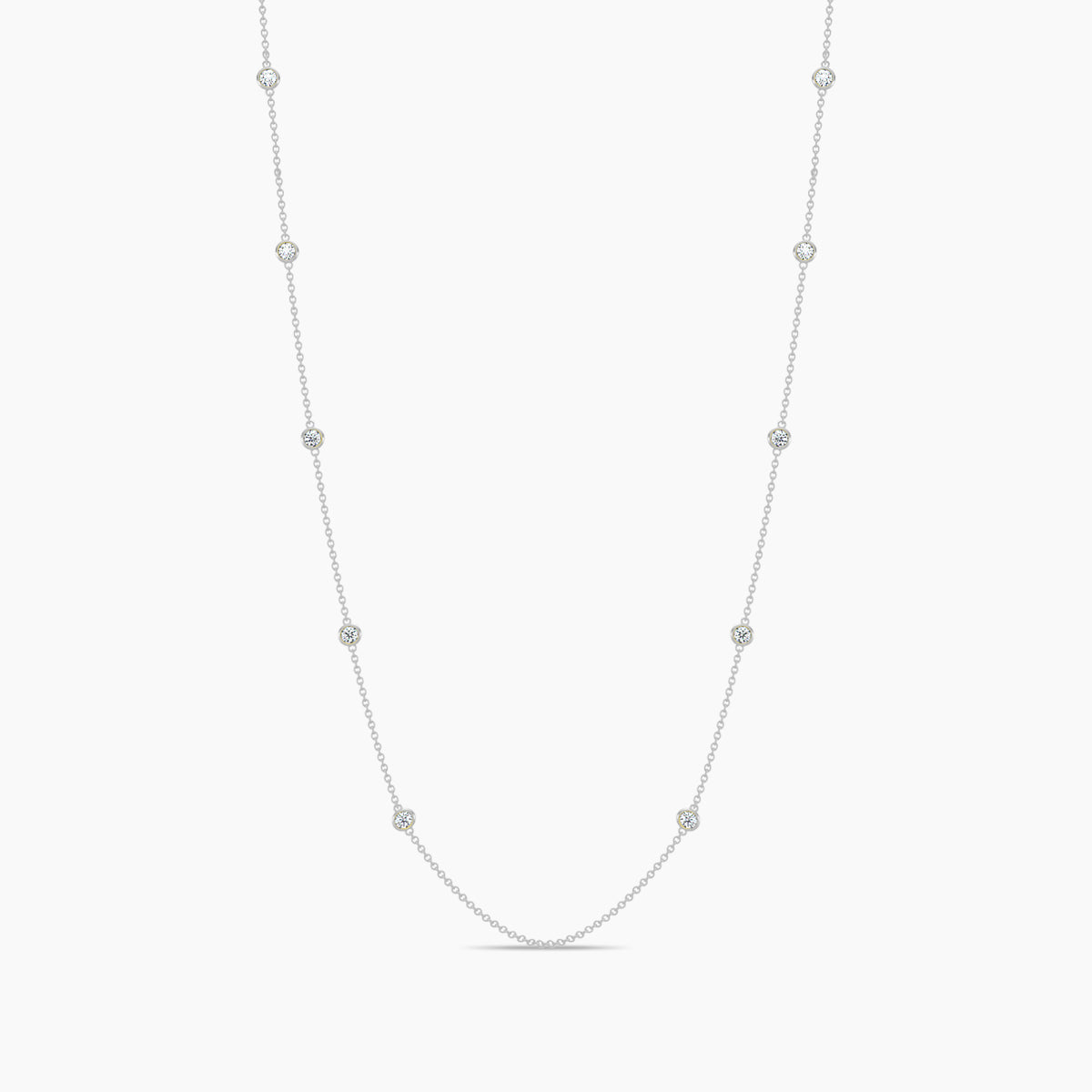 Classic Station Necklace Stones
