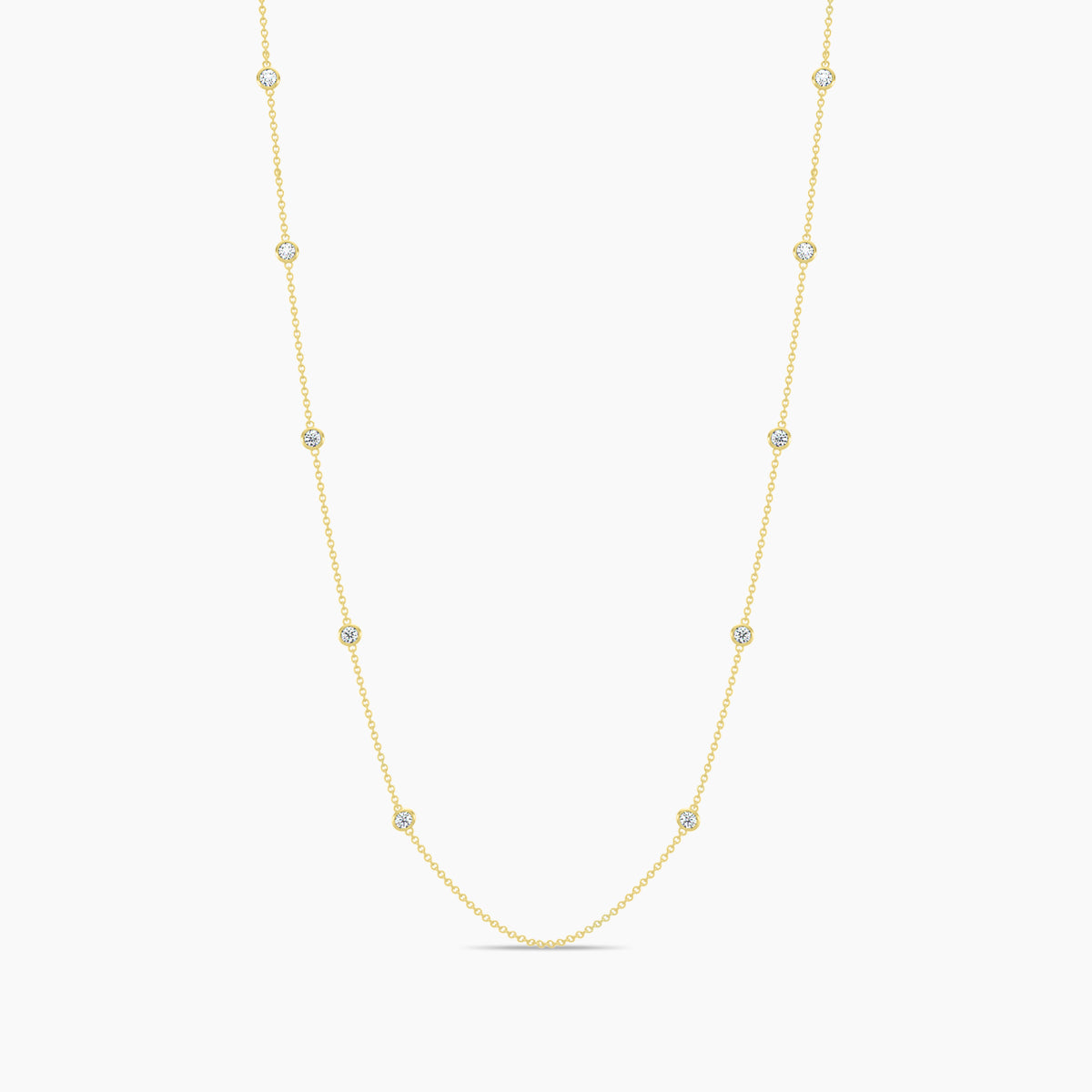 Classic Station Necklace Stones