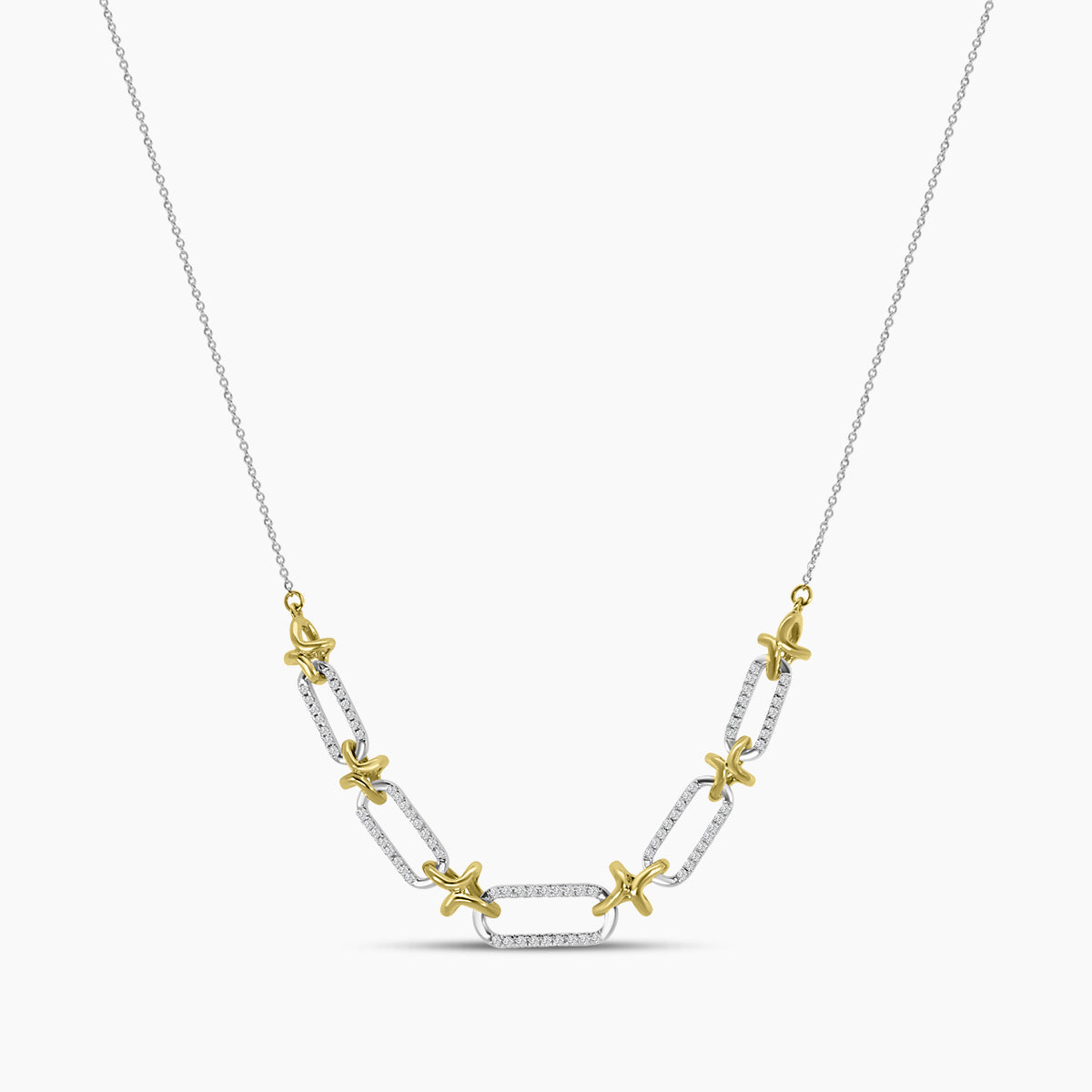 Classic Standard Prong Paperclip Necklace Chain