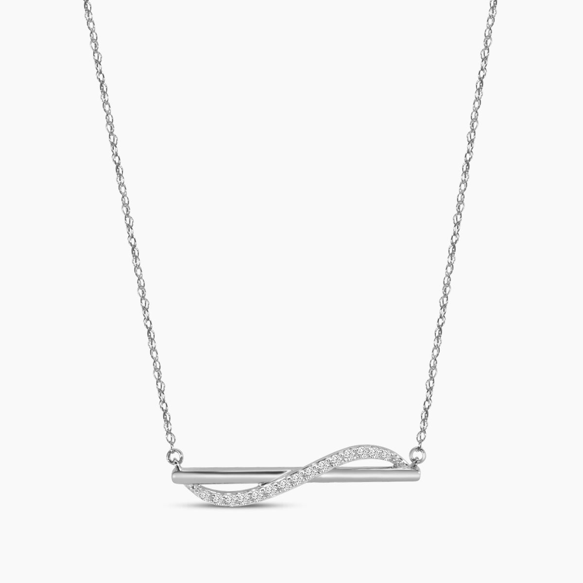 Classic Prong Bar Necklace Chain