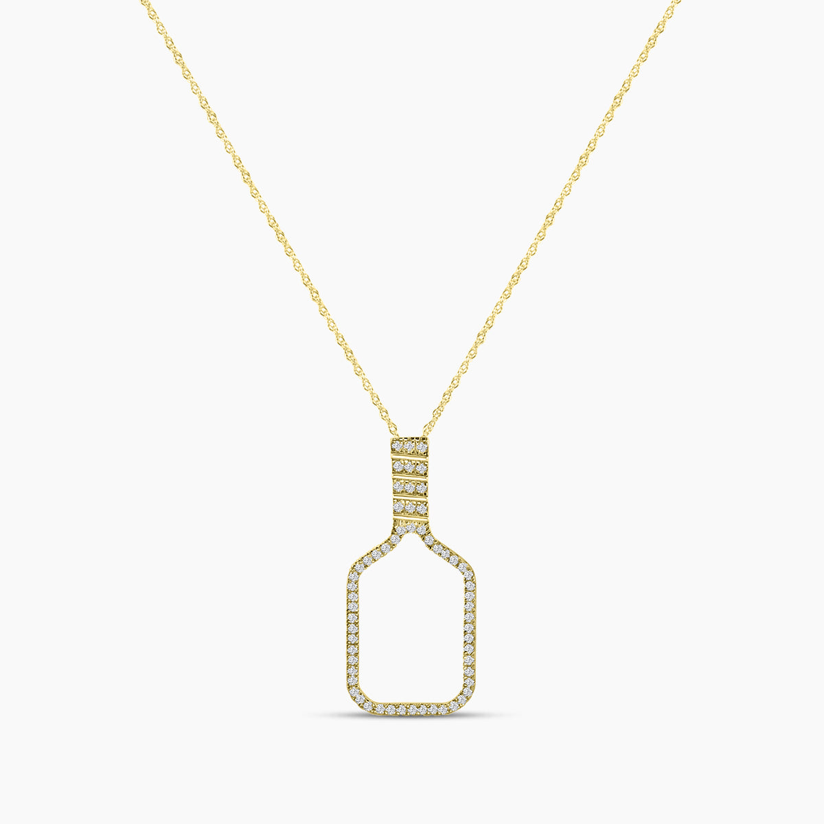 Classic Standard Prong Pickleball Chain Pendant