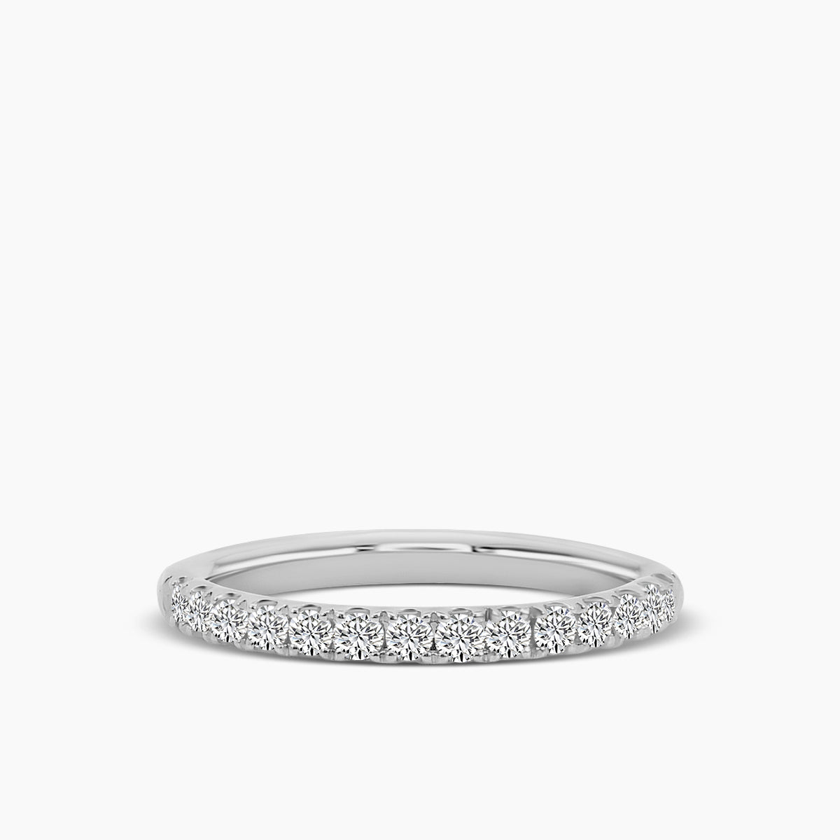 Classic Band In U Prong Setting Ring