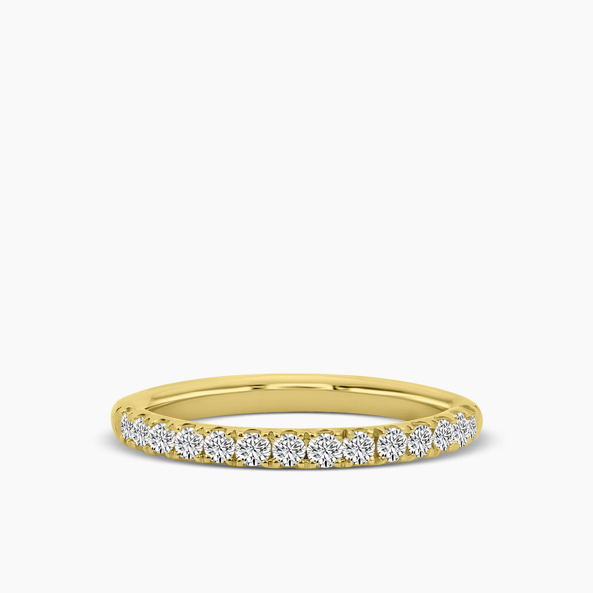 Classic Band In U Prong Setting Ring