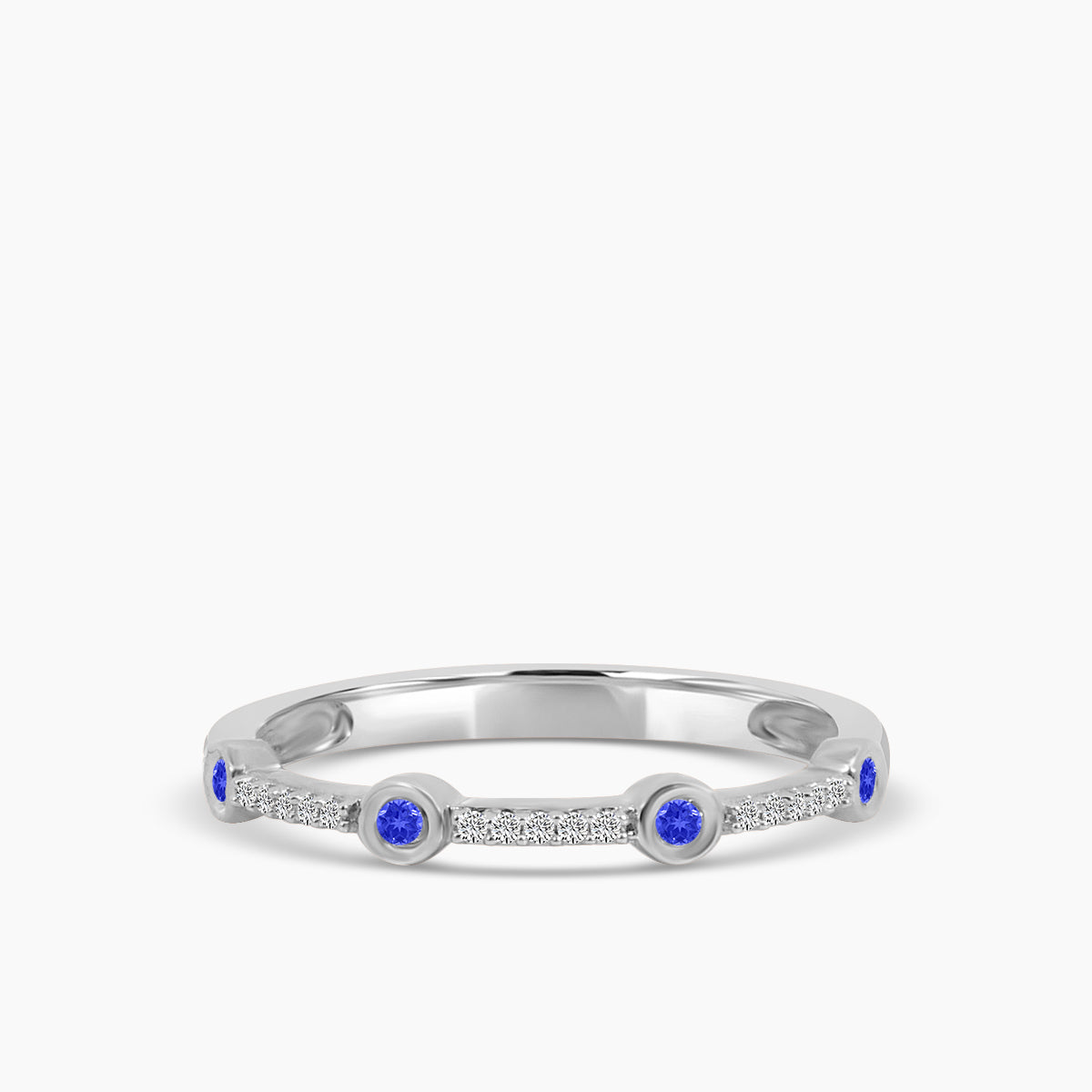 Station Band Sapphire Ring