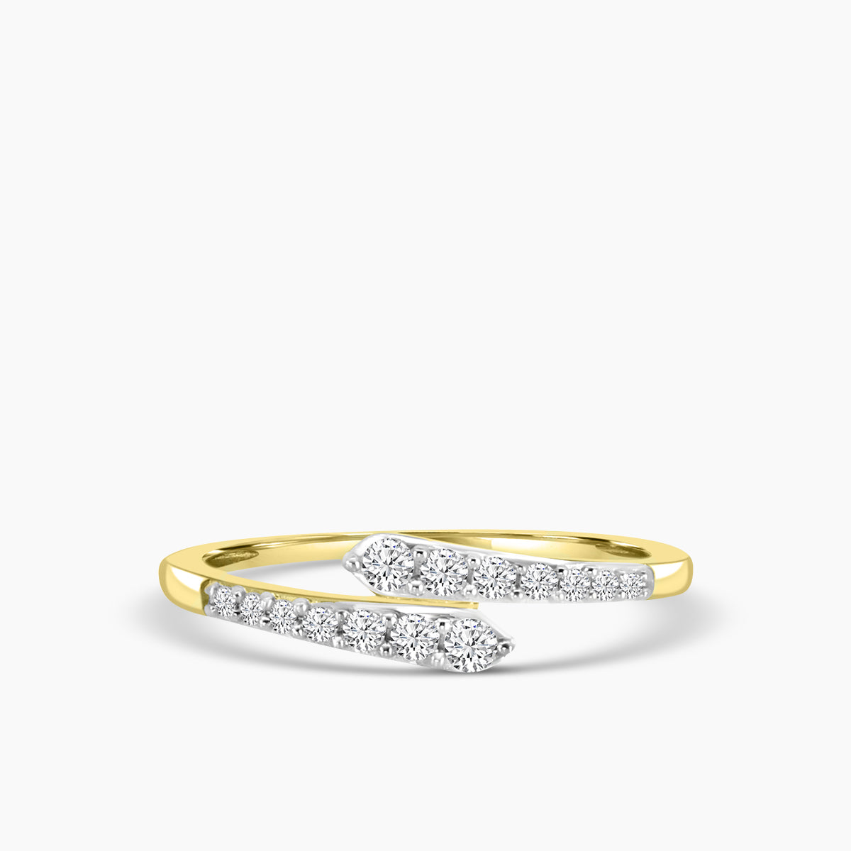Shared Prong Wrap Ring