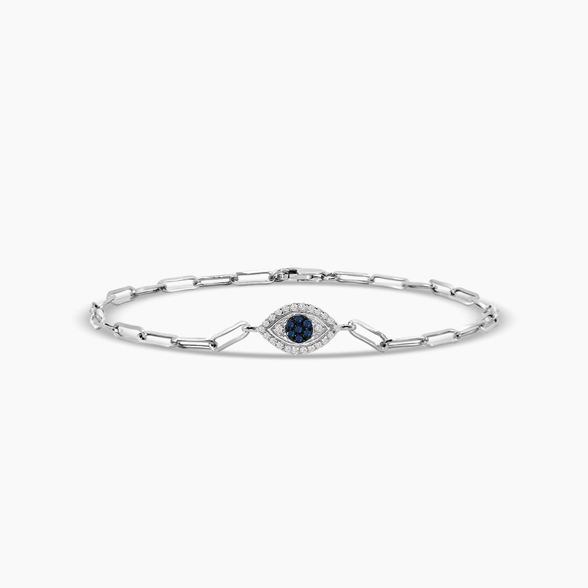 Paperclip Evileye Bracelet.