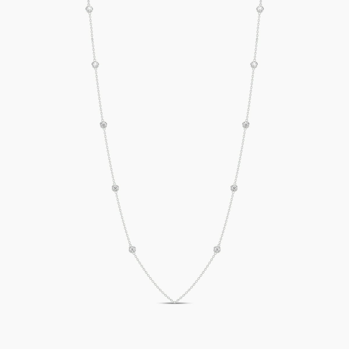 Classic Station Necklace Stones