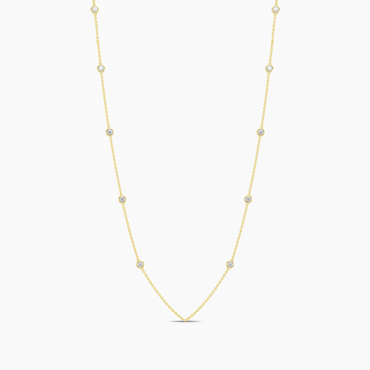 Classic Station Necklace Stones