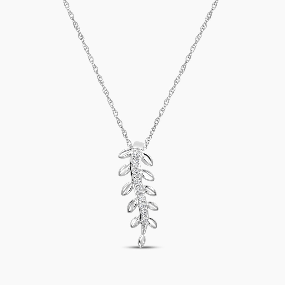 Fancy Leaf Shape Chain Necklace