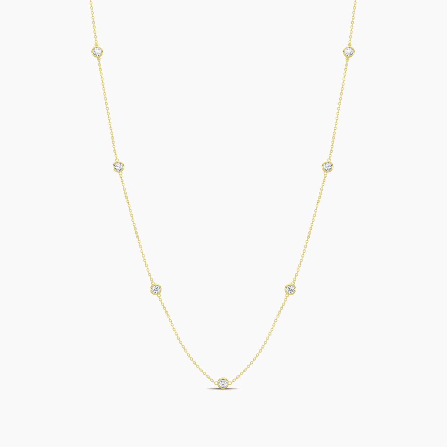 Classic Station Clover Necklace Stones