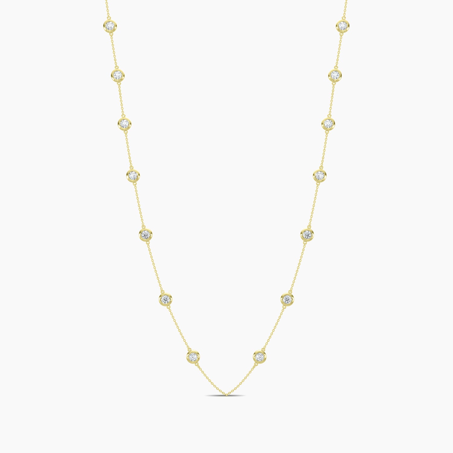 Classic Station Necklace Stones