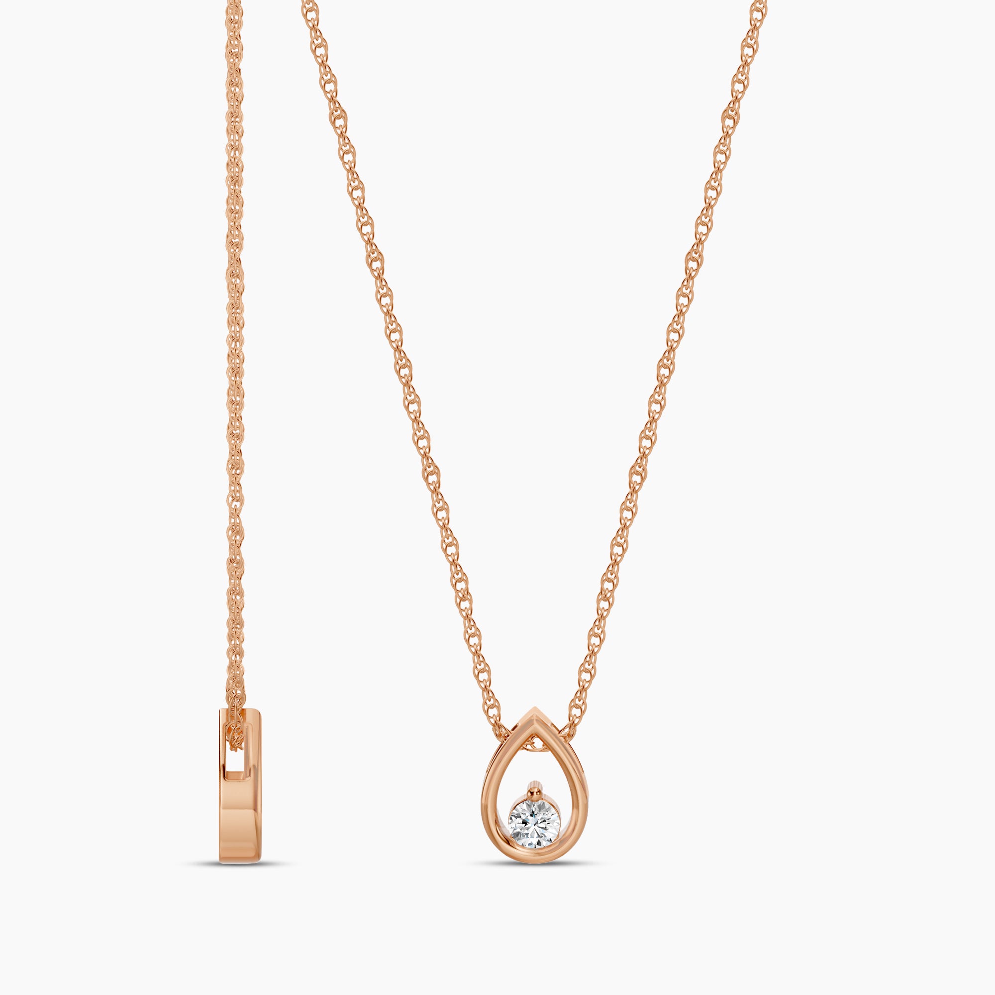 Pear Shaped Chain Necklace