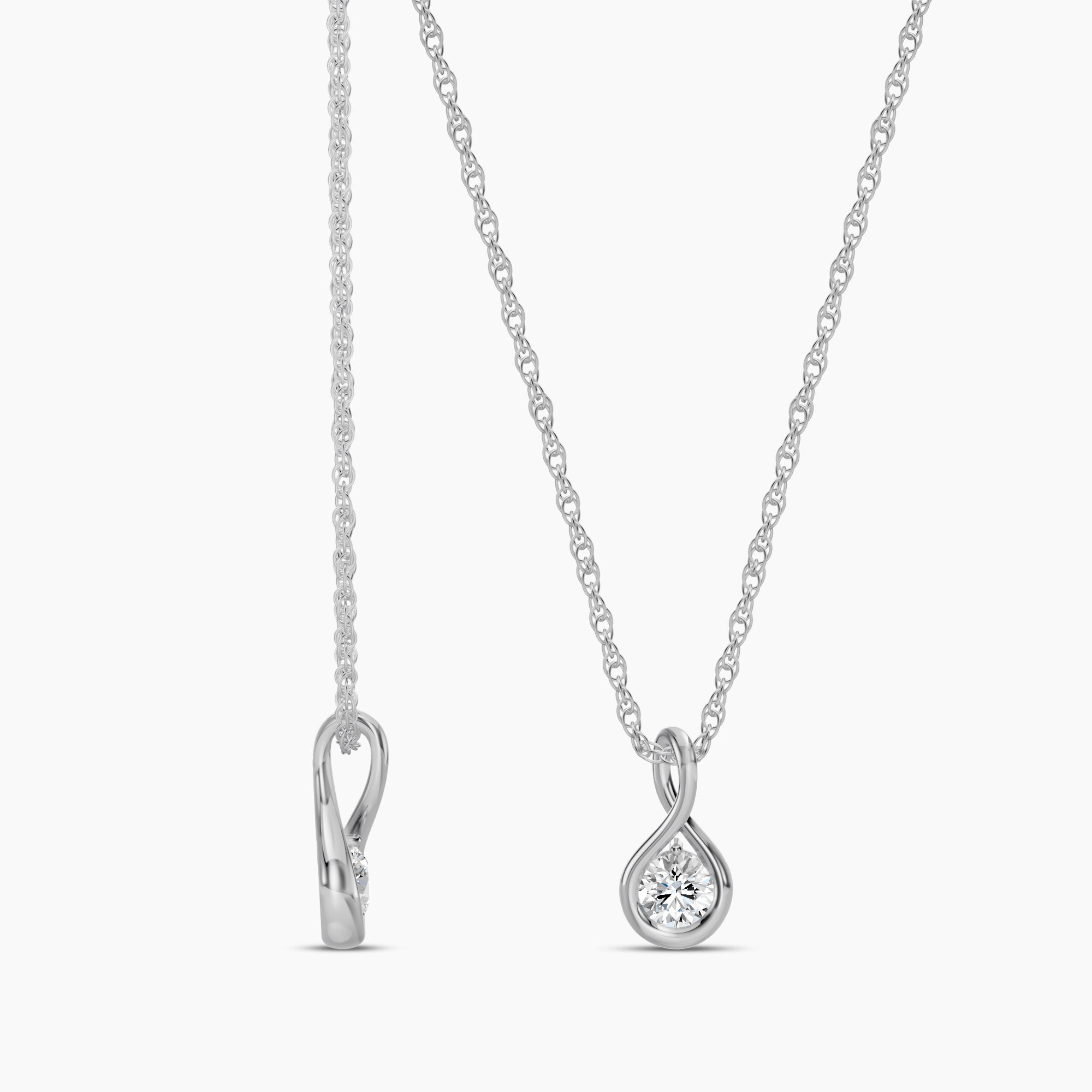 Lab Grown Infinity Chain Necklace