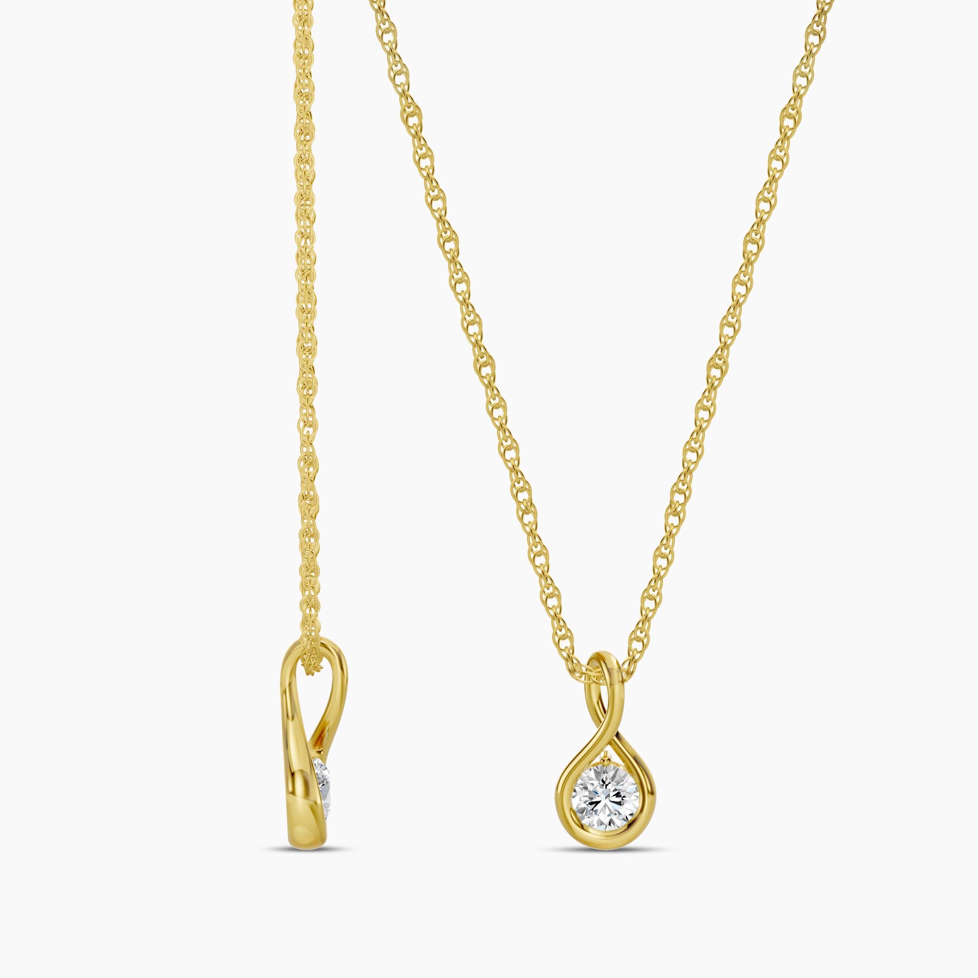 Lab Grown Infinity Chain Necklace