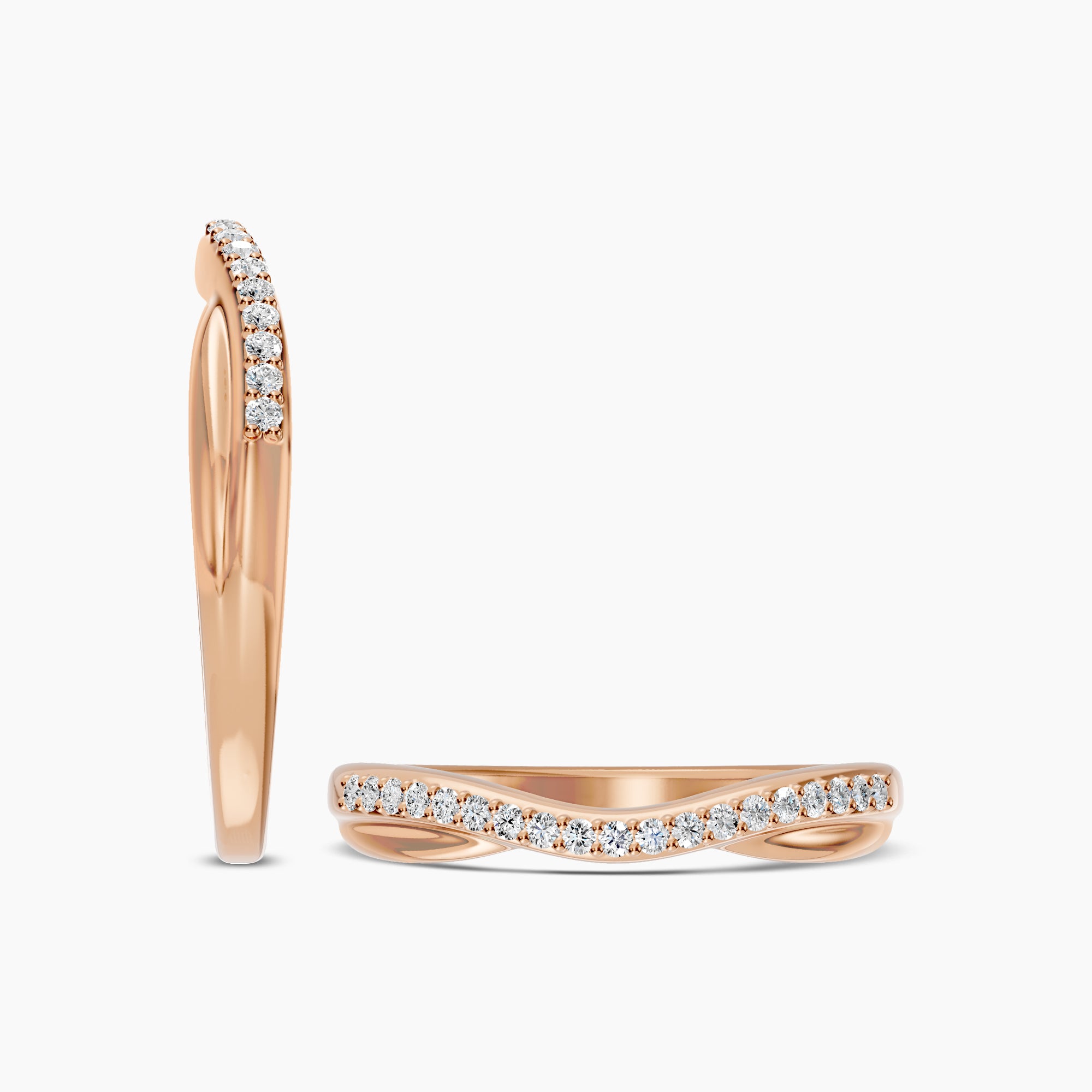 Contour Shadow Band Ring
