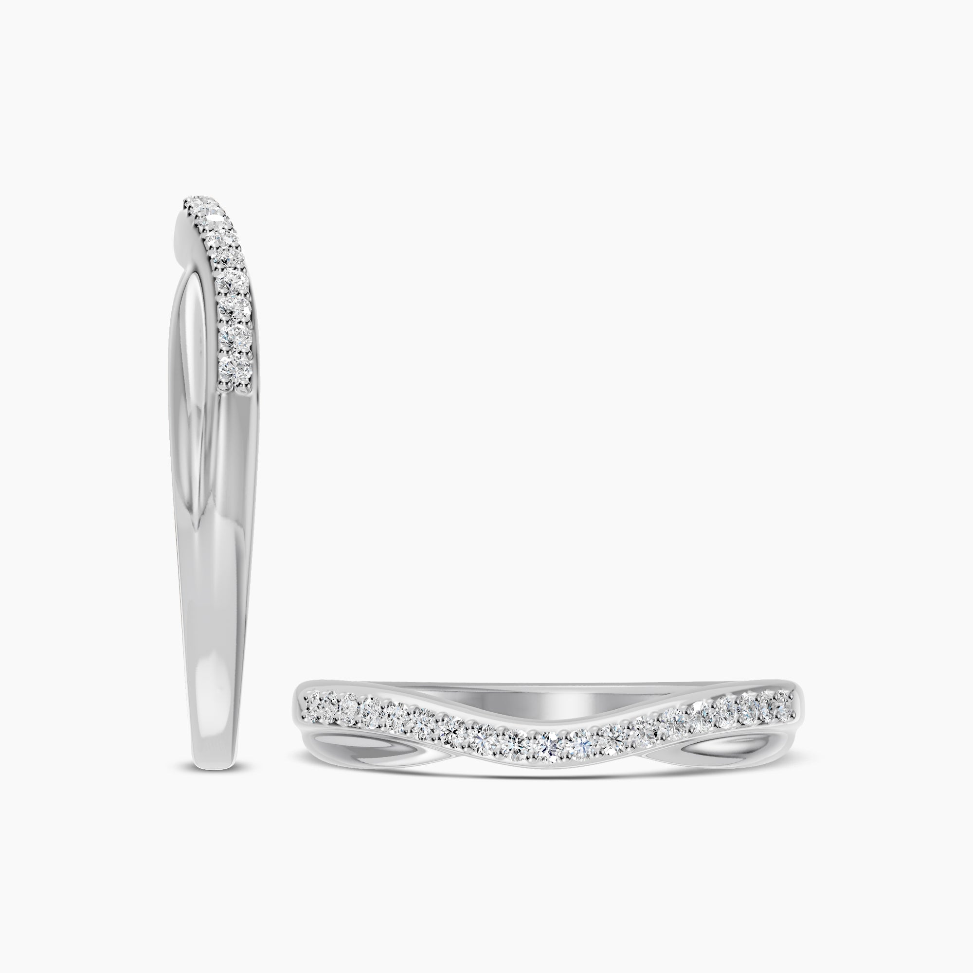 Contour Shadow Band Ring