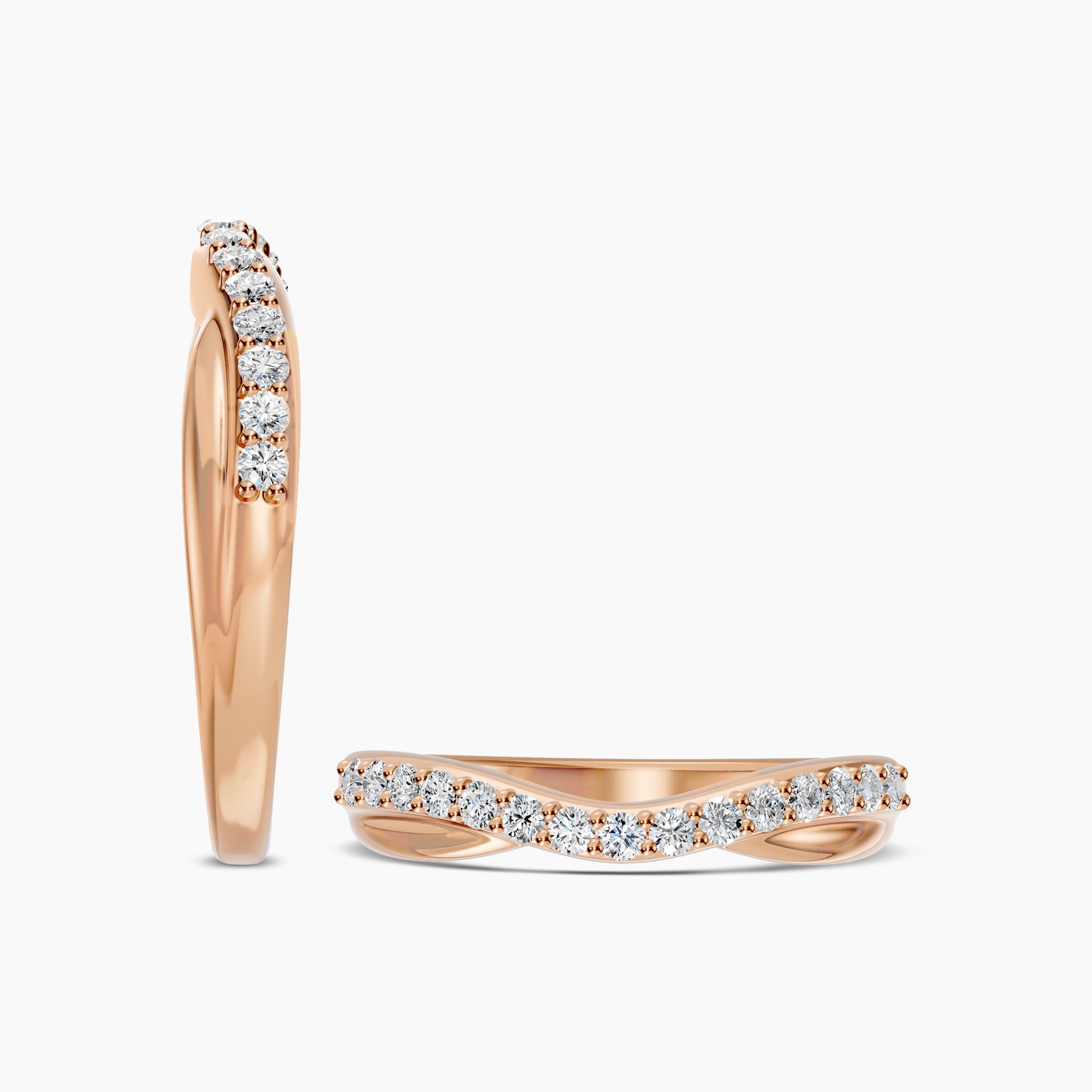 Contour Shadow Band Ring