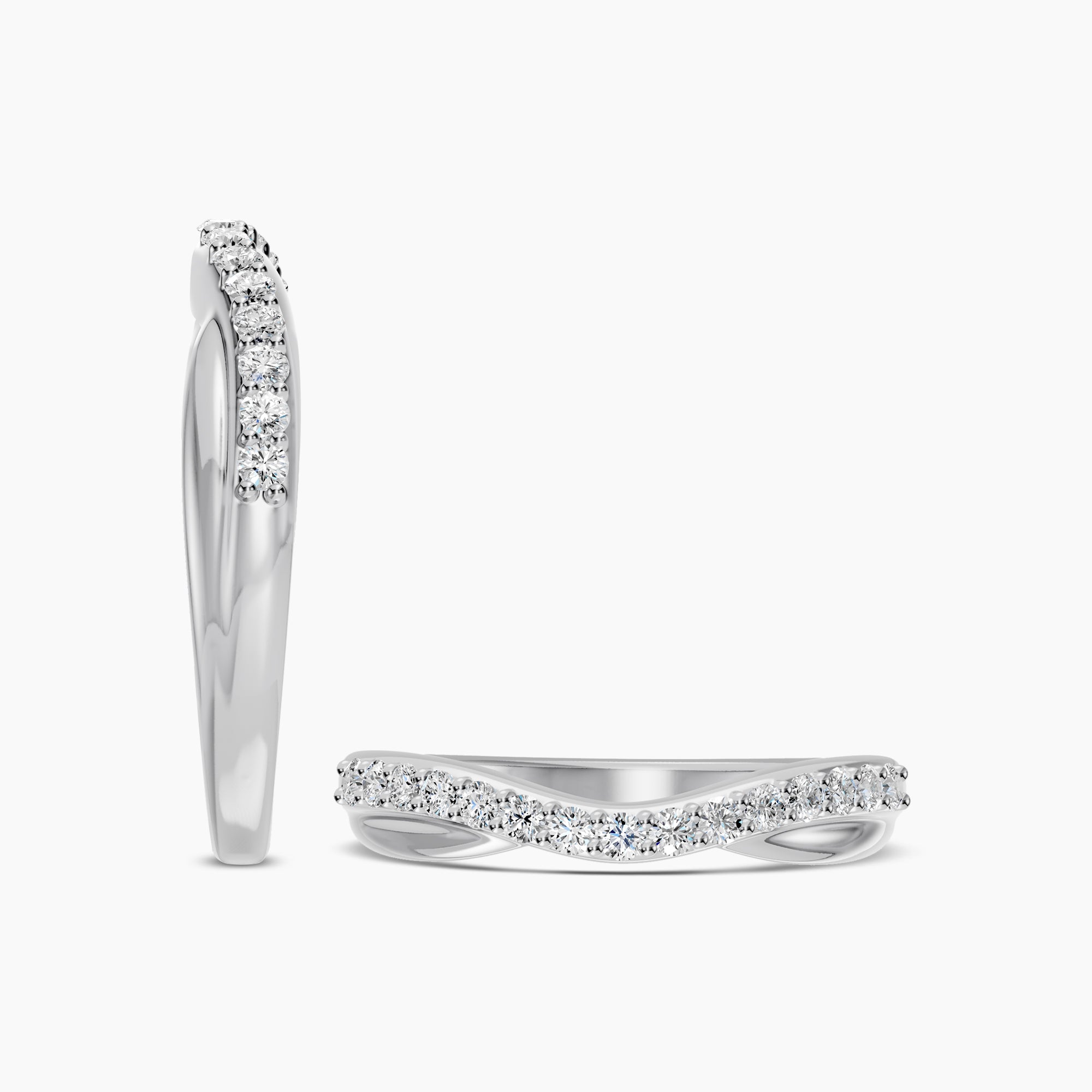 Contour Shadow Band Ring