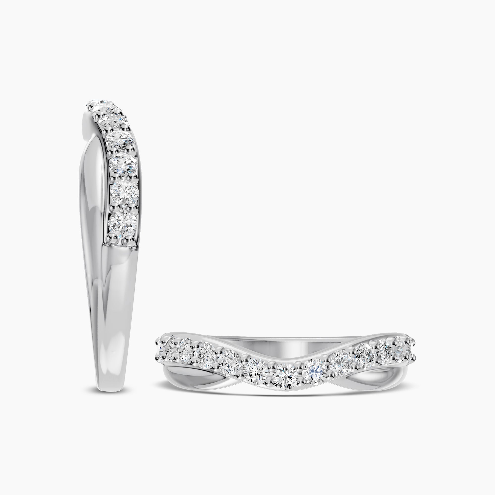Contour Shadow Band Ring