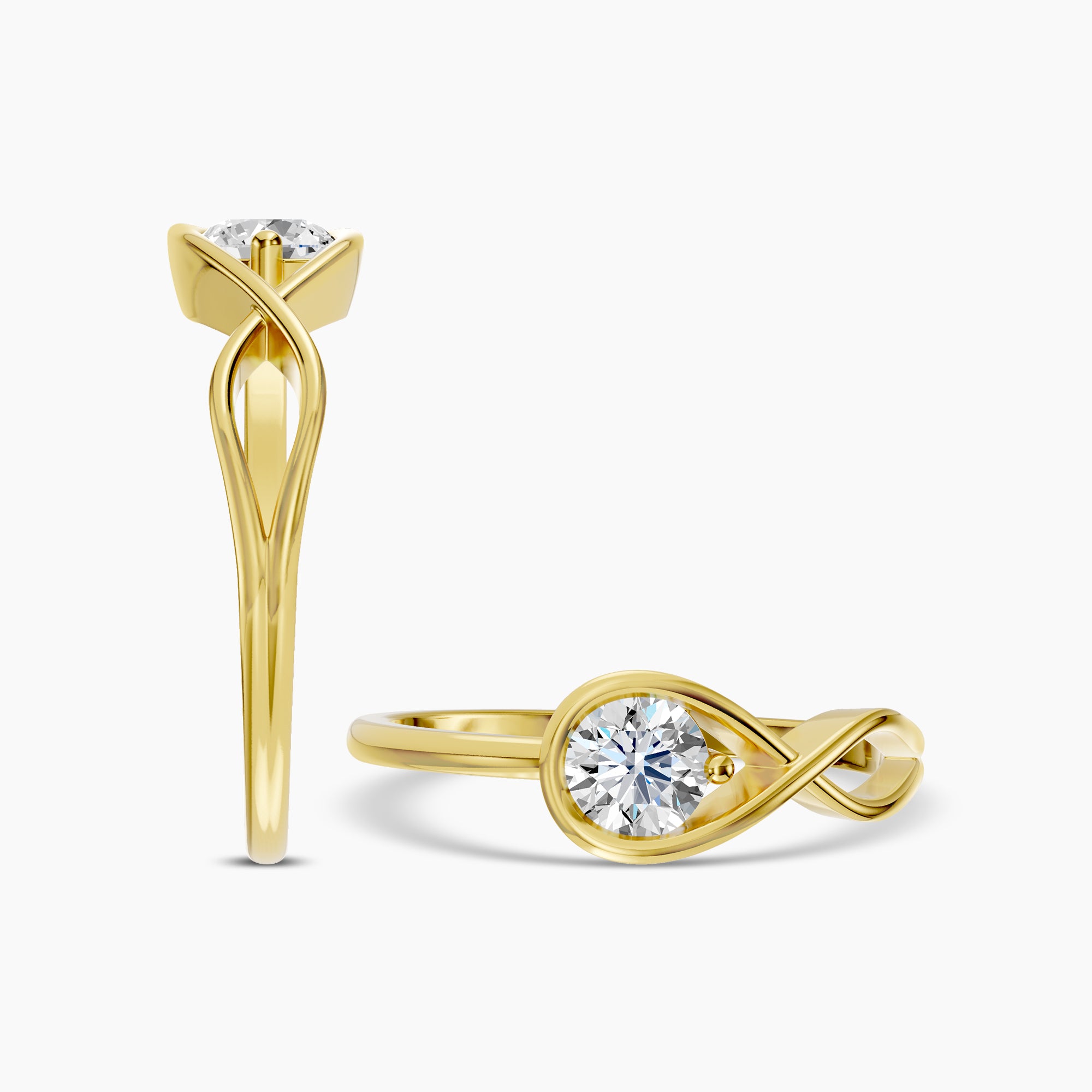 Lab Grown Infinity Shaped Ring