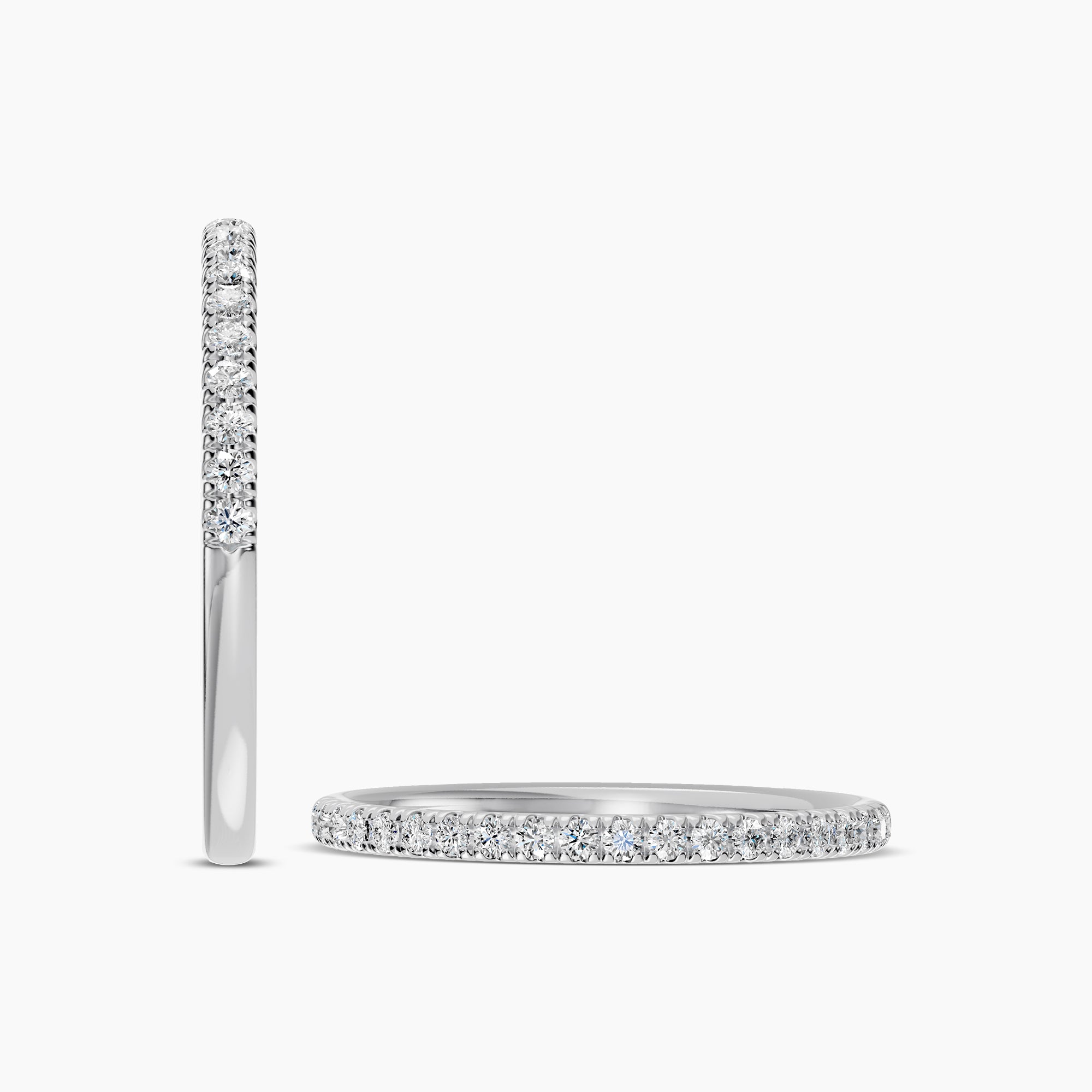 Lab Grown Band In Classic Scallop Setting Ring