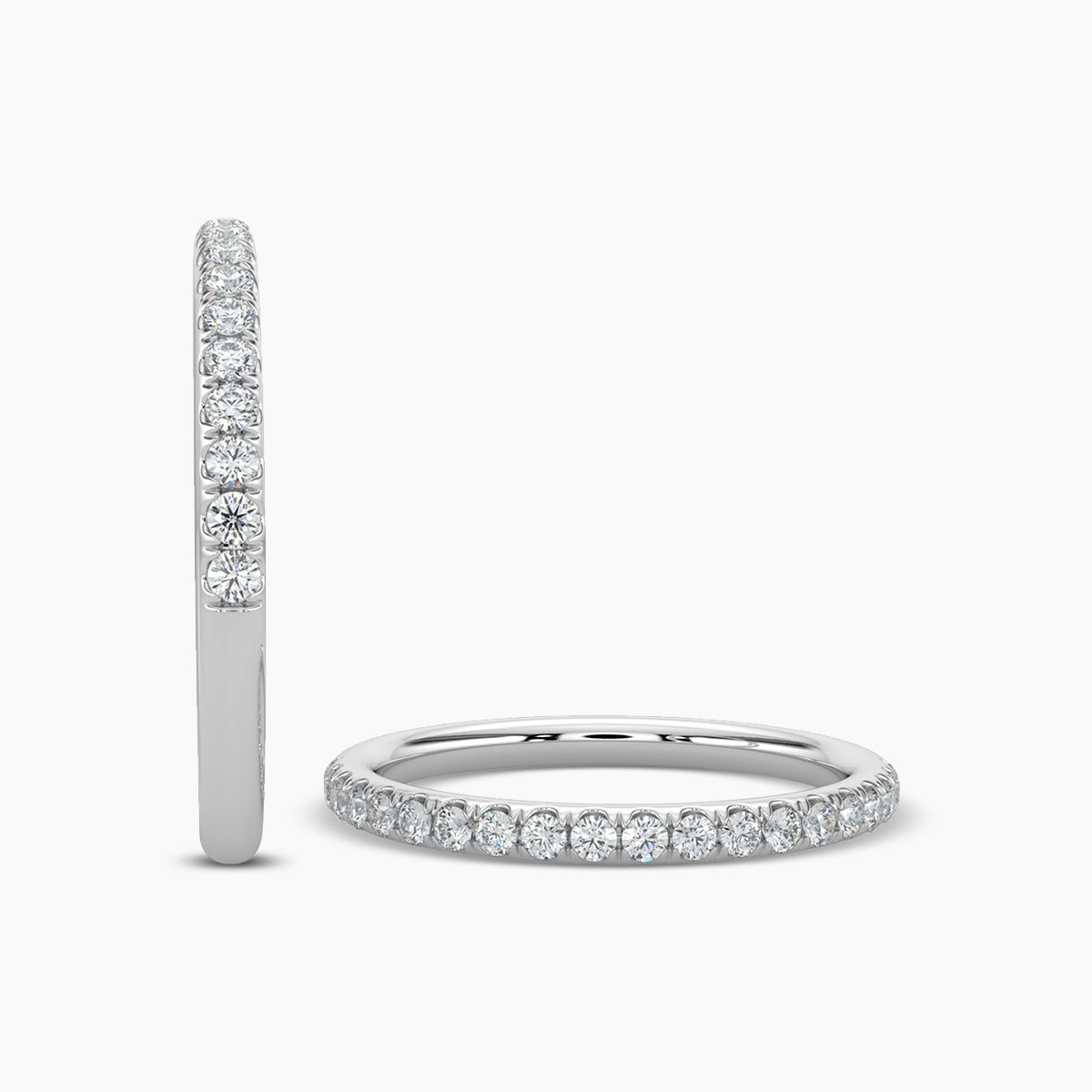 Band In Scallop Setting Ring