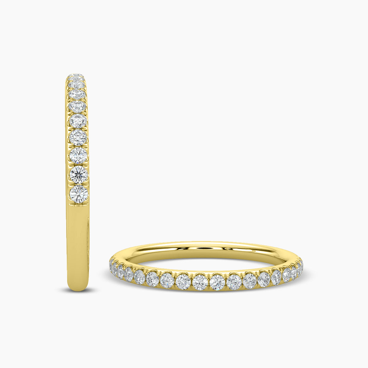 Band In Scallop Setting Ring