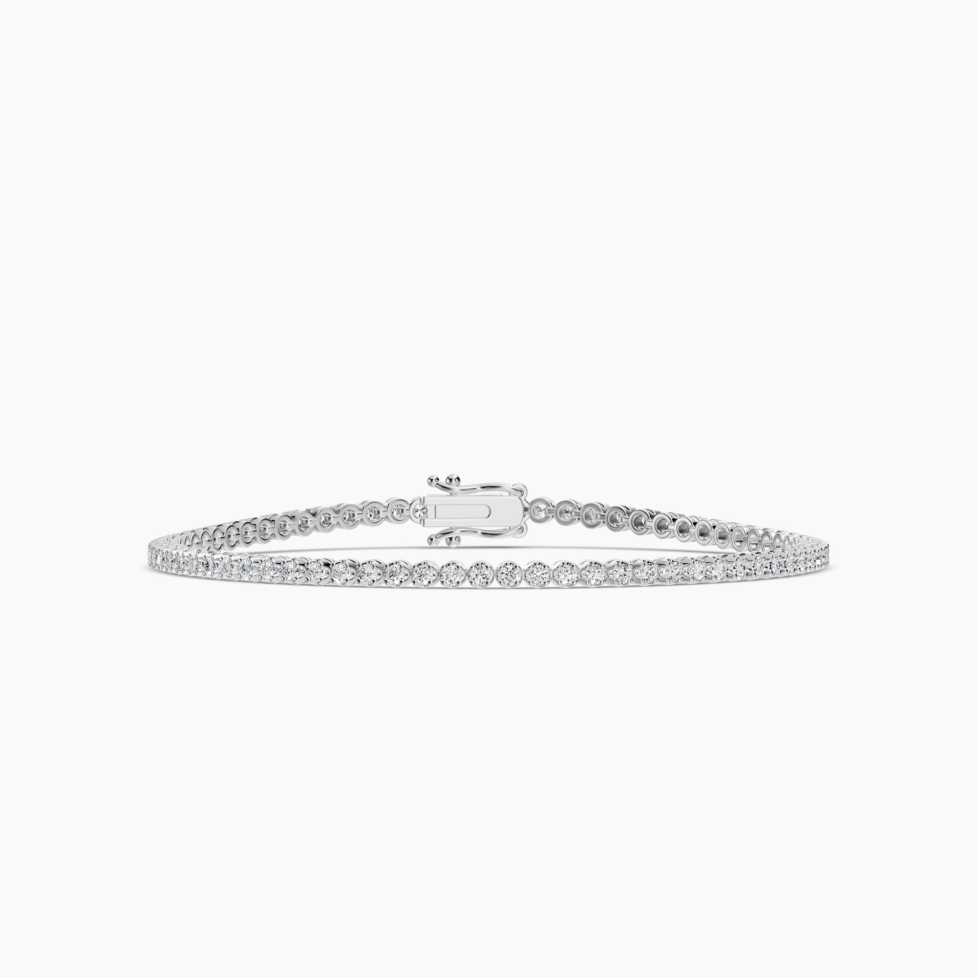 Classic Standard Prong Tennis Bracelet In Crown Setting