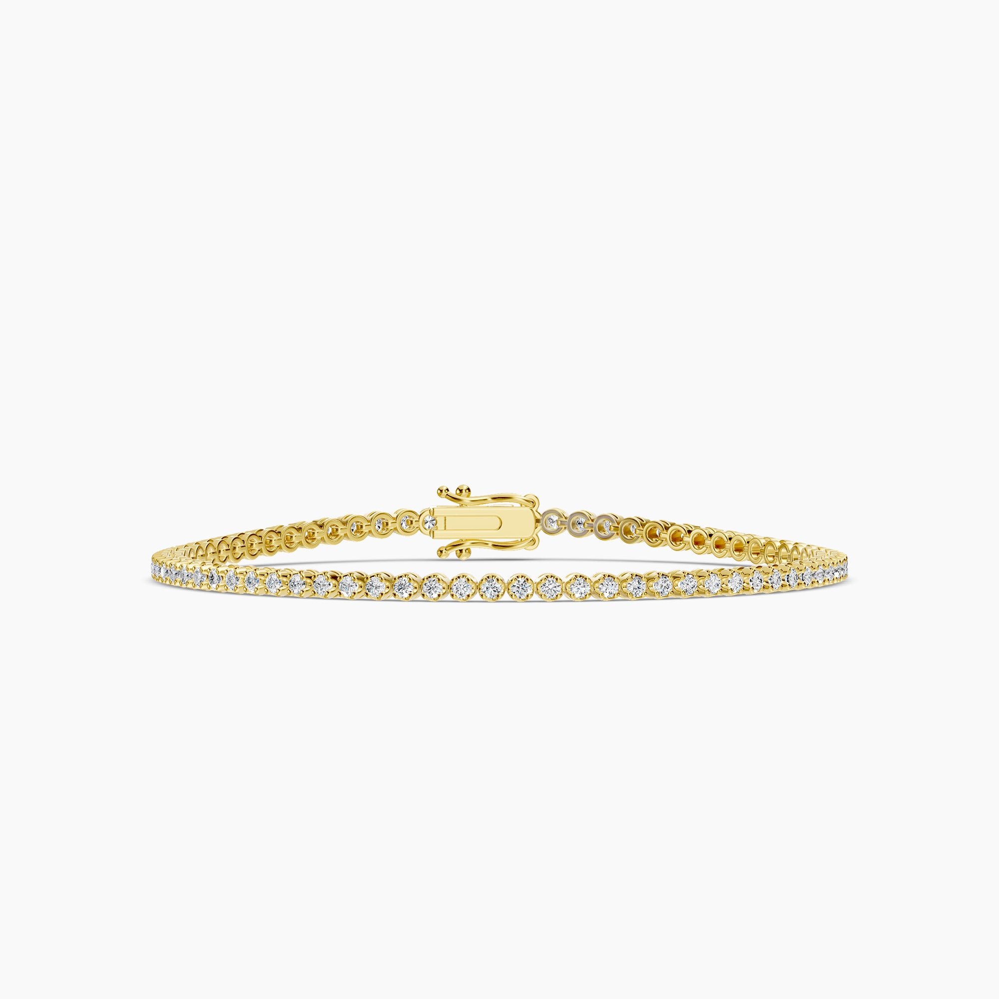 Classic Standard Prong Tennis Bracelet In Crown Setting
