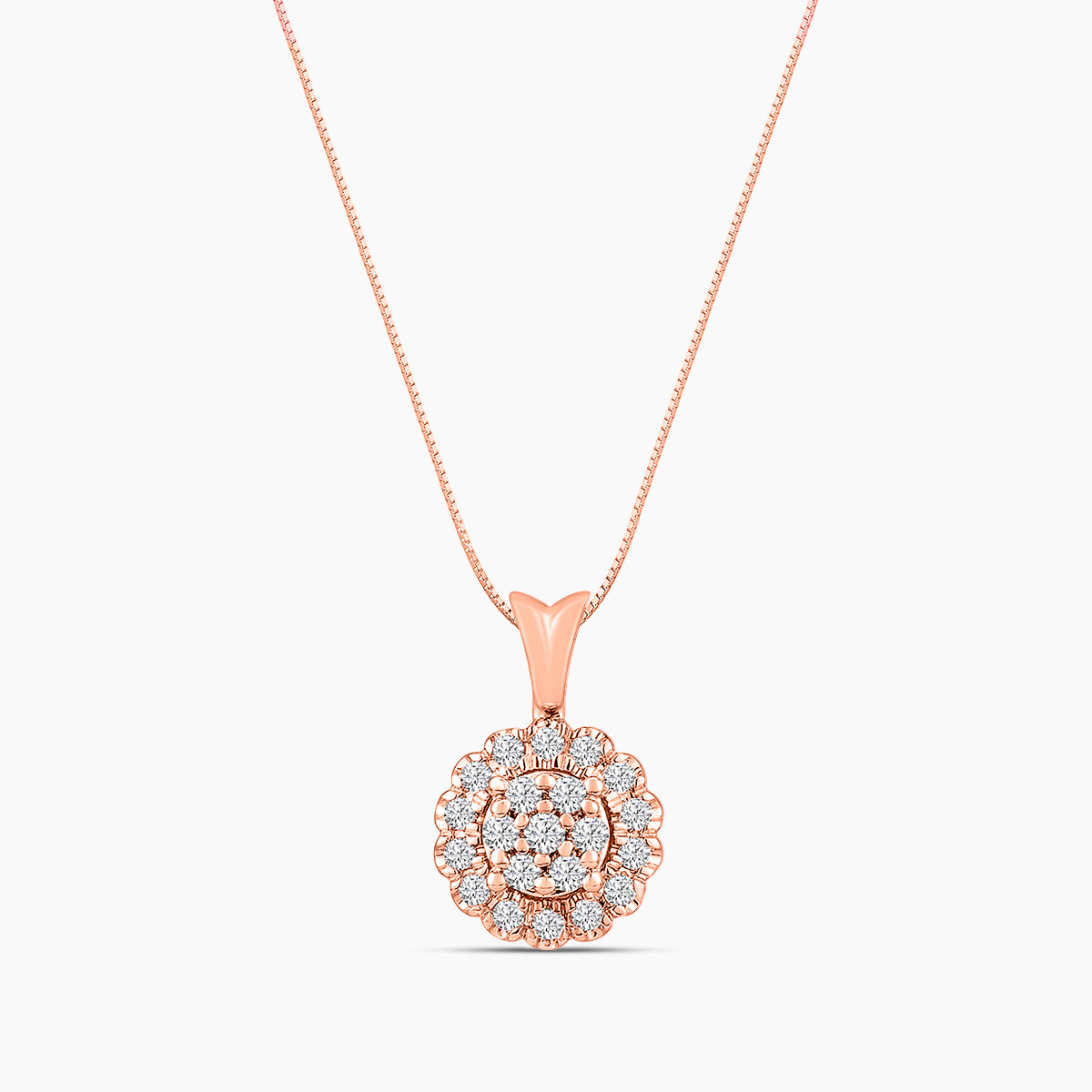 Cttw Scallop Pendant